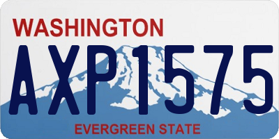 WA license plate AXP1575