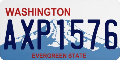 WA license plate AXP1576
