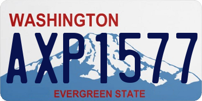 WA license plate AXP1577