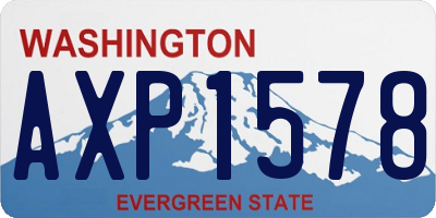WA license plate AXP1578
