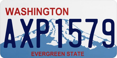 WA license plate AXP1579