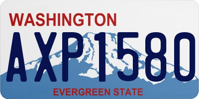 WA license plate AXP1580