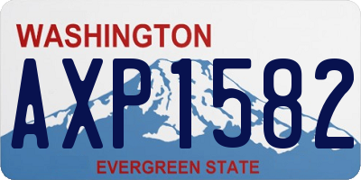 WA license plate AXP1582