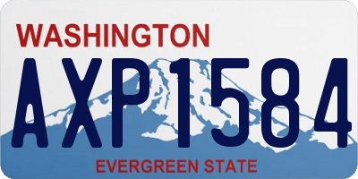 WA license plate AXP1584