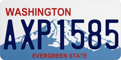 WA license plate AXP1585
