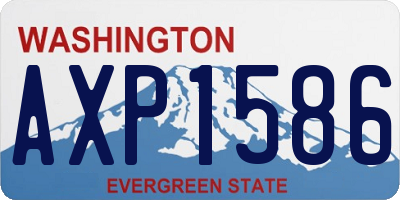 WA license plate AXP1586