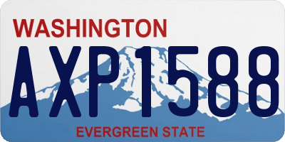 WA license plate AXP1588