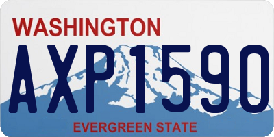 WA license plate AXP1590