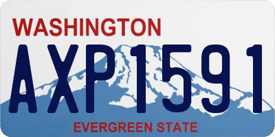 WA license plate AXP1591