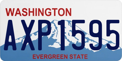 WA license plate AXP1595