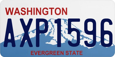 WA license plate AXP1596