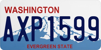 WA license plate AXP1599