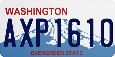 WA license plate AXP1610