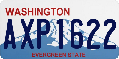 WA license plate AXP1622