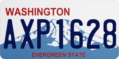 WA license plate AXP1628