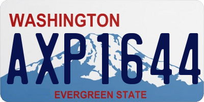 WA license plate AXP1644