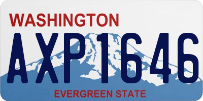 WA license plate AXP1646