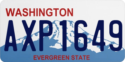 WA license plate AXP1649