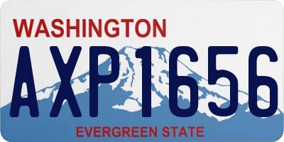 WA license plate AXP1656