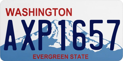 WA license plate AXP1657