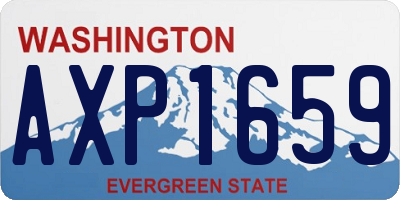 WA license plate AXP1659