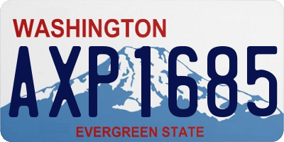 WA license plate AXP1685
