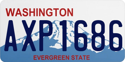 WA license plate AXP1686