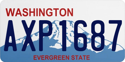 WA license plate AXP1687