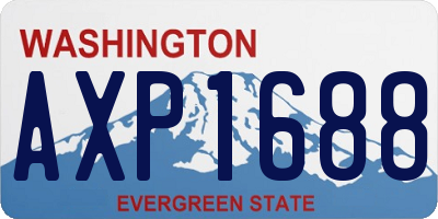 WA license plate AXP1688