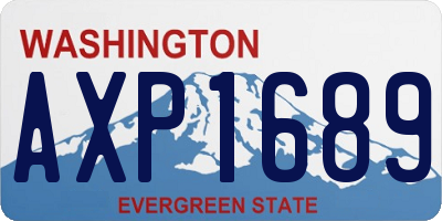WA license plate AXP1689