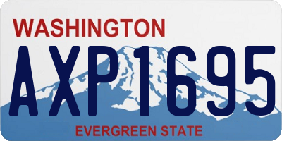 WA license plate AXP1695