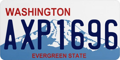 WA license plate AXP1696