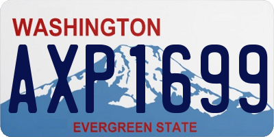 WA license plate AXP1699