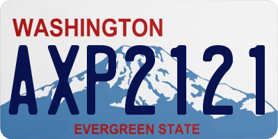 WA license plate AXP2121
