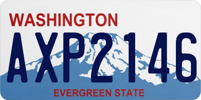 WA license plate AXP2146