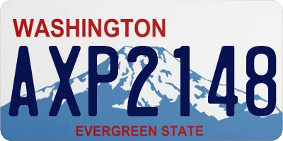 WA license plate AXP2148