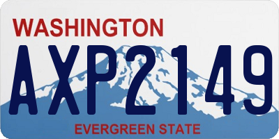 WA license plate AXP2149