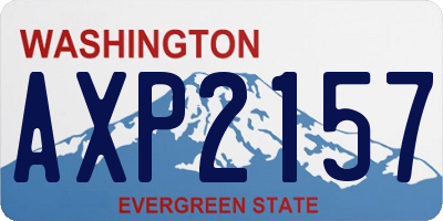 WA license plate AXP2157