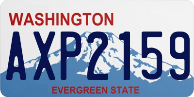 WA license plate AXP2159