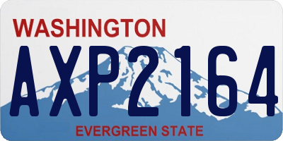 WA license plate AXP2164