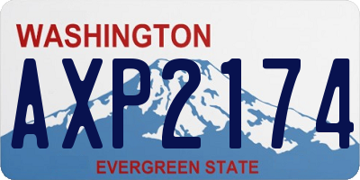 WA license plate AXP2174