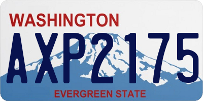 WA license plate AXP2175