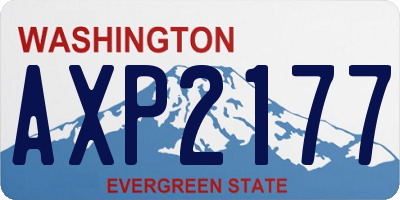 WA license plate AXP2177