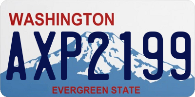 WA license plate AXP2199