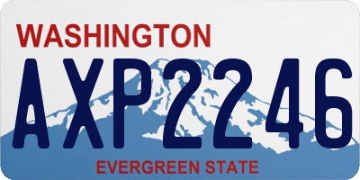 WA license plate AXP2246