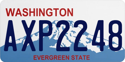 WA license plate AXP2248
