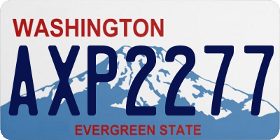 WA license plate AXP2277
