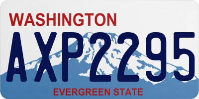 WA license plate AXP2295