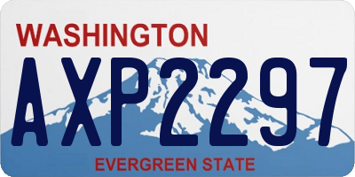 WA license plate AXP2297