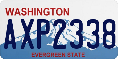 WA license plate AXP2338